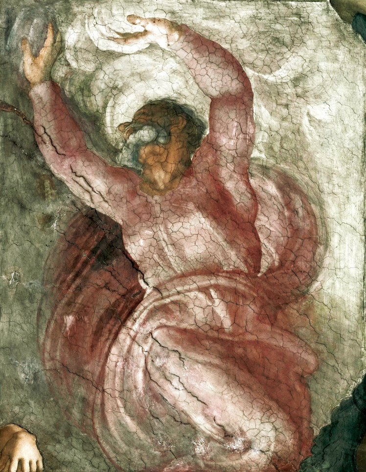  米开朗基罗·博那罗蒂 Michelangelo di Lodovico Buonarroti Simoni——上帝划分白天和黑夜 (1)